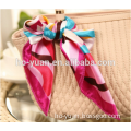 Fashion professional custom printed satin handkerchief for ladies
